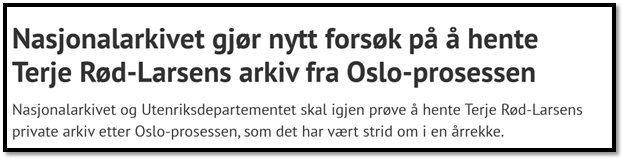 Arkivet som motvekt til ufullstendige historier